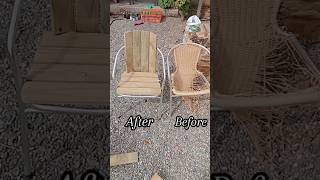 diy upcycling old patio chairs #diy #recyclinghacks #upcycling  #garden