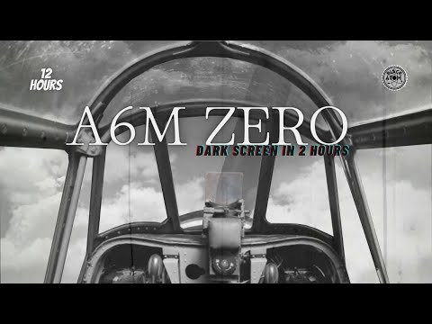 Soothing A6M ZERO Engine Sounds for Sleep ⨀| 12 Hours of WWII Aircraft Ambient Noise