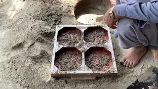 How to Make Beautiful Cement Design || Cement Work #youtubeshort #cementcraft #viralvideo #cementart