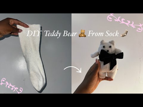 DIY Teddy  🧸From Old Sock 🧦.. So Easy, you can make it.