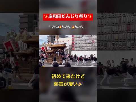 【岸和田だんじり祭り】熱気が凄い