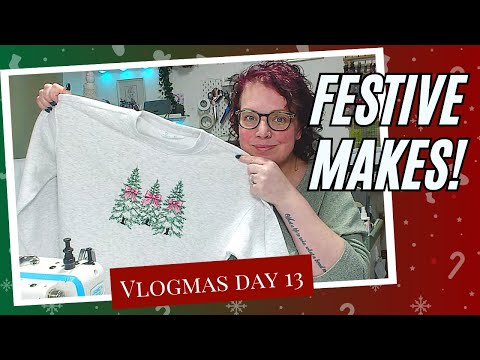 Festive Jumpers & My Latest Bag Make! - Vlogmas 24 Day 13