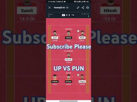 UP vs PUN kabaddi dream11 prediction | #kabaddi #pushpa2