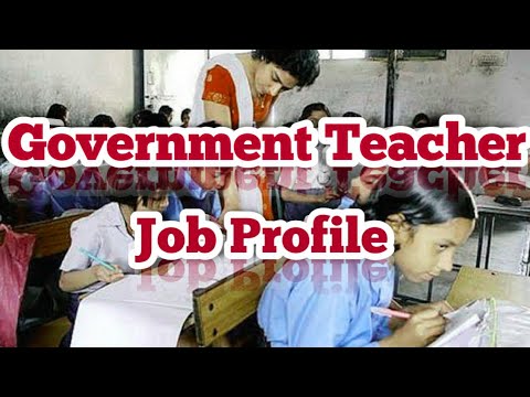 Government teacher job profile | Primary teacher job profile | UP basic teacher job profile.