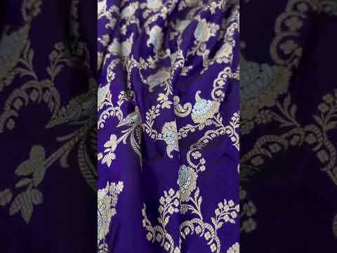 A #very Beautiful purple Pure Katan #Handloom Silk #Saree