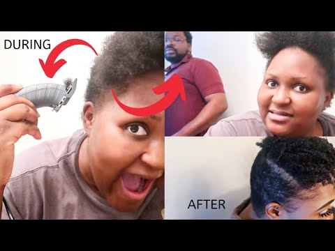 I did not tell my husband: Cutting off my HAIR + His Reaction