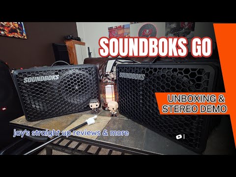 SOUNDBOKS GO 📦 Unboxing & Wireless Stereo Sound Demo 🔉🔉 New USB Battery Without Cable or Charger 😒