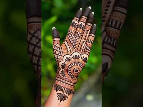 New unique and trendy mahendi  design 2024 | #mahendi #easymehndi #shorts #teej #arebicmehndi