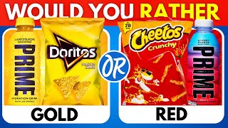 Would You Rather… Gold VS Red Food Edition! 🍋🍓