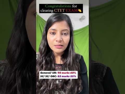 CTET Passing Marks  CTET Result for general sc st obe all. #ctet #ctetreexam