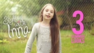 3 Summer Looks for Kids // Little Girl Style - H&M Styles // Style with Inna