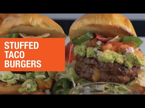 Stuffed Taco Burgers on the Grill | The Home Depot Canada