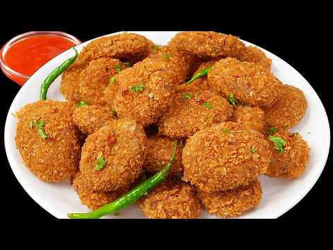 यकीन नहीं होगा लेकिन बिना MAIDA , Cornflour aur Chicken के बनाये HEALTHY PURE VEG NUGGETS - IFTAAR