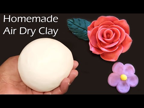 Diy Homemade Air Dry Clay l l How to make an easy air dry clay tutorial #Homemadeairdryclay