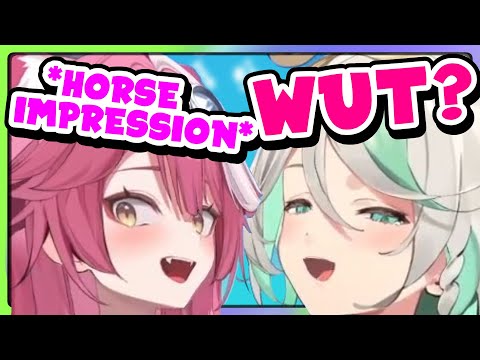 Cecilia gets stunlocked by Raora's horse impression