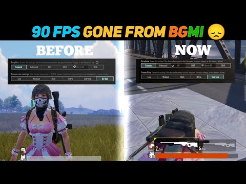 NO MORE 90fps in BGMI 😞