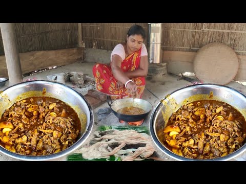 Goat instant gravy recipe | goat instant cooking | village cooking goat instant gravy