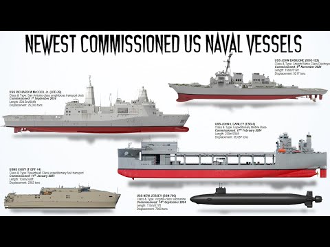 The 8 Newest US Naval Vessels commissioned recently