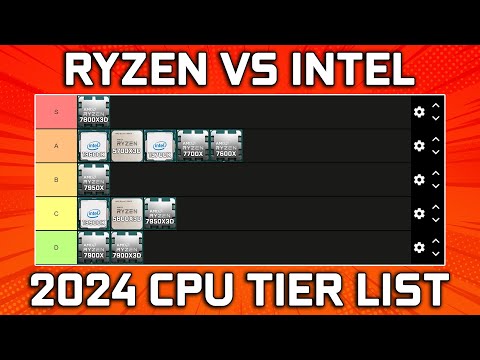 Mid 2024 New CPU Tier List - Best Gaming Processors