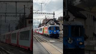 Der Glacier Express in Domat/Ems! 🚞🏞️💨🔥📸🤩