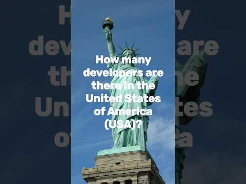 How many developers are there in the United States of America (USA)? #usa #developer