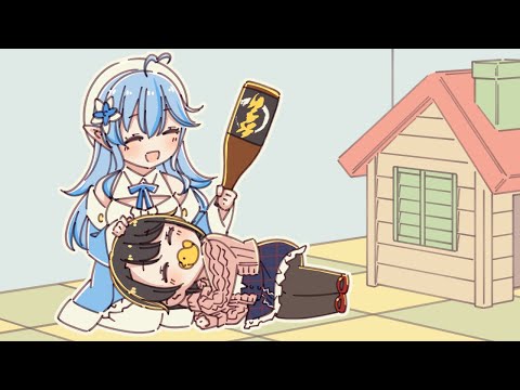 [Hololive Animated eng sub]Subaru is attracted to Lamy’s motherly aura and acts like a spoiled baby.