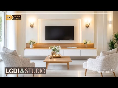 Sleek & Stylish TV Wall Designs: The Best Luxury Living Room Wall Decor Ideas for 2025