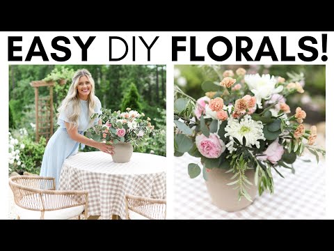 HOW TO MAKE A BOUQUET || DIY FLORAL ARCH || DIY FLORALS FOR WEDDING OR PARTY || FLORAL ARRANGEMENTS