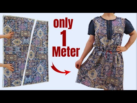 🏝WOW!💥Very Easy Only 1 meter Fabric Cut in 5 minute and Sew only 10 minute ✂️ For Beginners✨