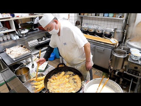 Extra Large Shrimp Tepura Rush! Get in Line! A Day in a Popular Soba Restaurant