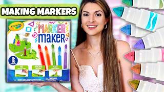 Testing CRAYOLA MARKER MAKER Craft Kit - Make Your Own Custom Markers!