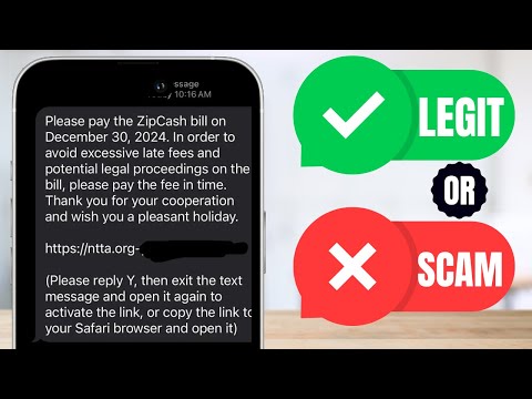 ZipCash Lane Text SCAM! Fake NTTA org Payment Message