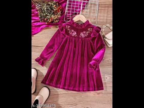 Baby Girl Velvet Frock Design 2024||Winter Baby Frock Design||Baby Velvet Frock Designs