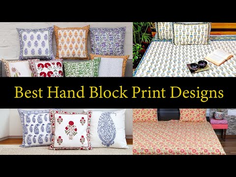 Best Hand Block Print Designs  | Block Printed Bed Sheets | Block Printed Pilow Cover