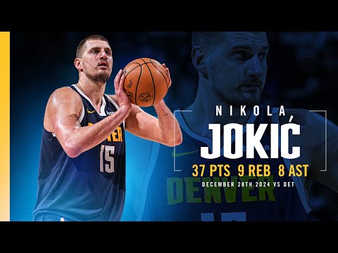 Nikola Jokić Near Triple-Double vs. Pistons 📺 | Full Game Highlights 12/28/24