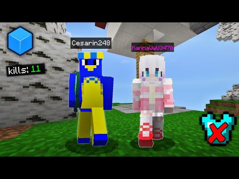 🔥 Jugamos Skywars Pero sin Armadura 🙀 | Minecraft PE | CUBECRAFT 🔥