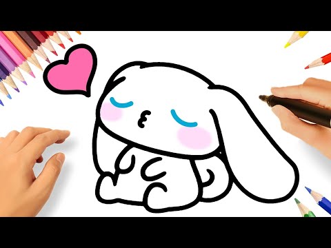 HOW TO DRAW CINNAMOROLL EASY AND CUTE 😘💗