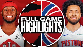 RAPTORS at PISTONS | FULL GAME HIGHLIGHTS | January 11, 2025