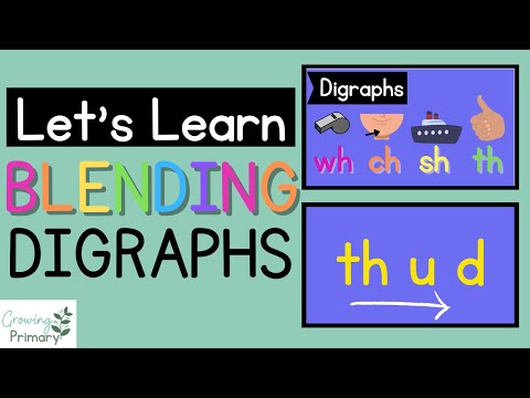 Let's Learn Blending Digraphs