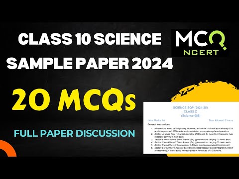 CBSE Full Sample Paper Analysis // 20 MCQs Discussion // Sample Paper Level