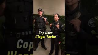 Cop Uses Illegal Tactics | Know Your Rights #knowyourrights #filmthepolice