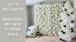 Unboxing My New Rose Morning “Snow” Flower Wall