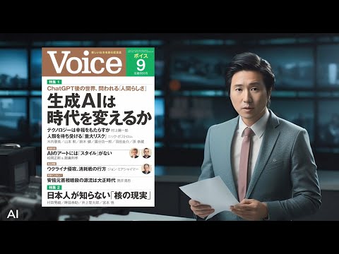 生成AIで提言誌『Voice』の動画をつくってみた【Voice 2023 9月号】PHP研究所