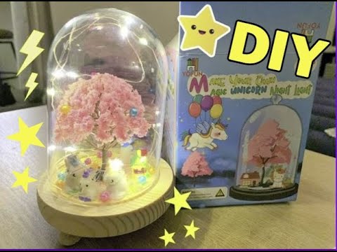 Unicorn Night Light DIY, Do it yourself kid's activities, super cute & awesome unicorn night light!