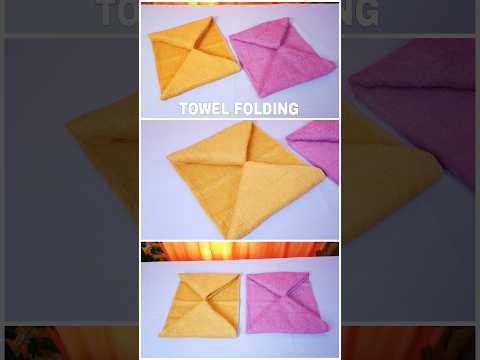 POINTED ARROW TOWEL FOLDING #towelfolding #towelart