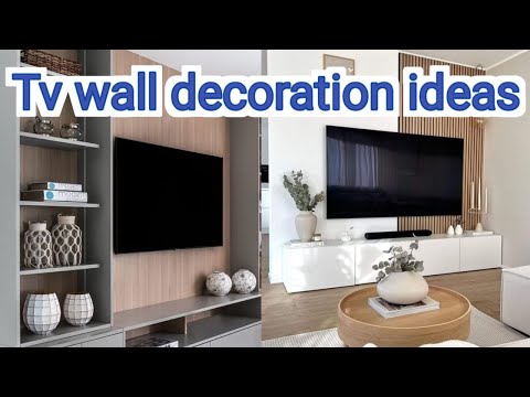 How to decorate tv wall decor. @homedecorationideas289.