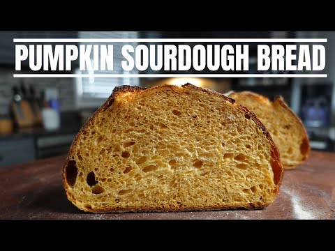 Simple Pumpkin Sourdough Bread: Step by Step  at 75% Hydration