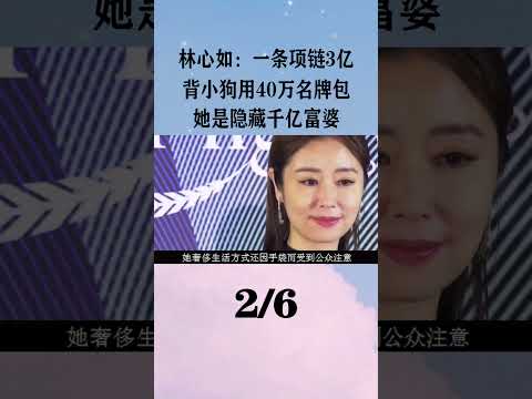 2林心如：一条项链3亿，背小狗用40万名牌包，她是隐藏千亿富婆