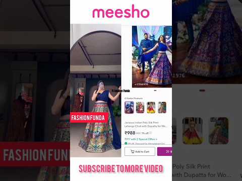 Meesho lehenga haul same dress collection on Meesho #shorts #youtubeshorts #meesho