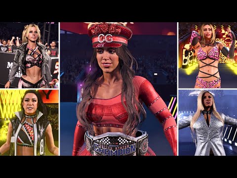 WWE 2K25  Entrances: Charlotte Flair, Carmella, Cora Jade, Bayley, Chelsea Green, & More! PT-2